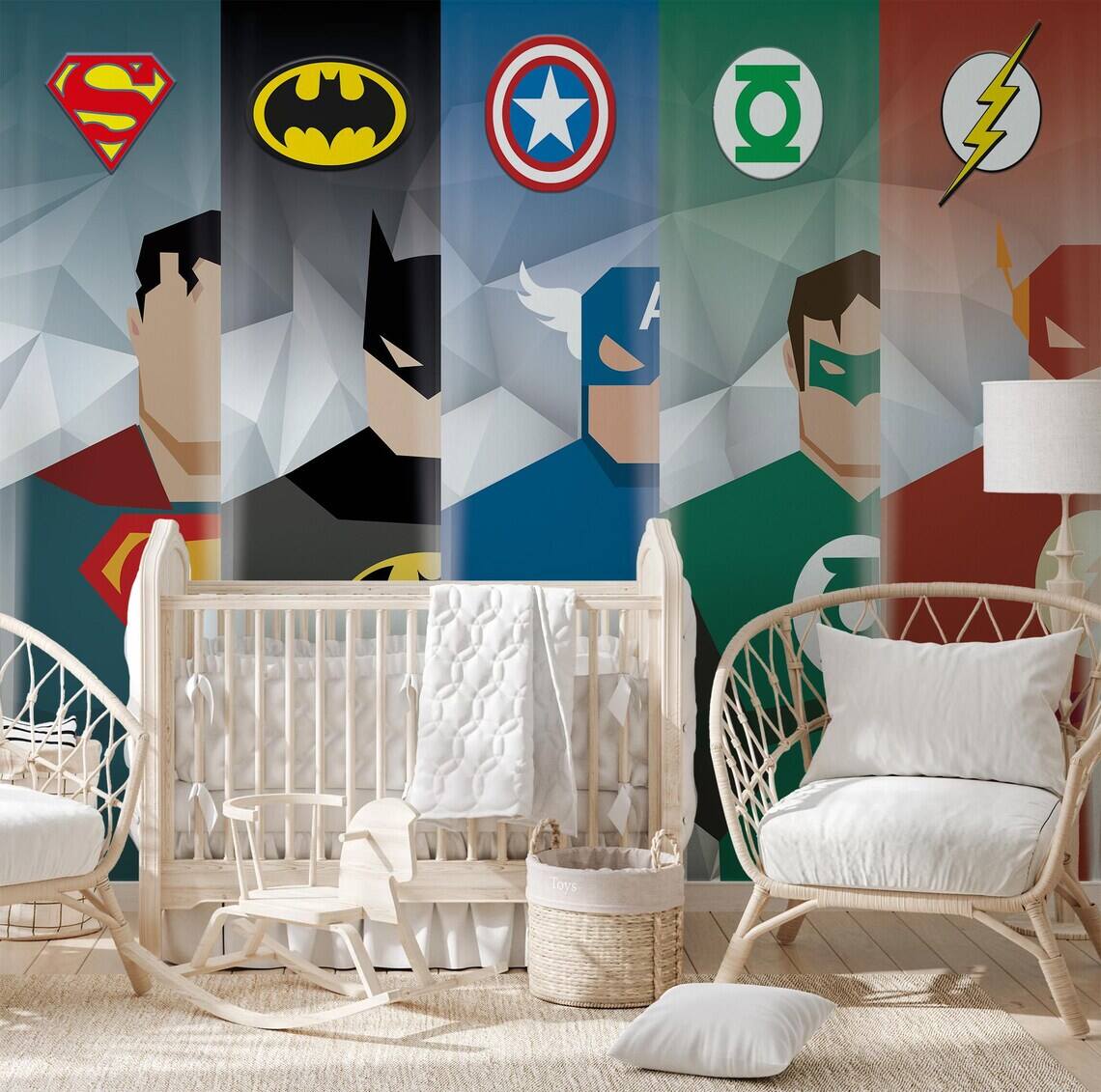 Super Heroes Wallpaper Avengers Wallpaper Marvel Mural For Boy Kids Room Avengers Stars Peel And Stick Mural Play Room For Boy Mural