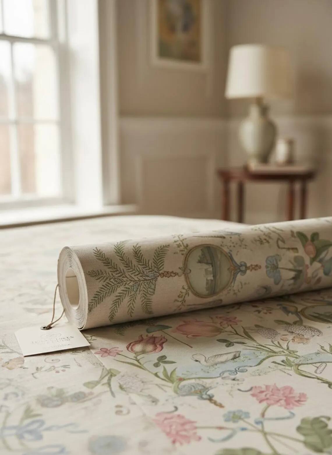 Vintage Botanical Bird Wallpaper French Country Peel And Stick Mural